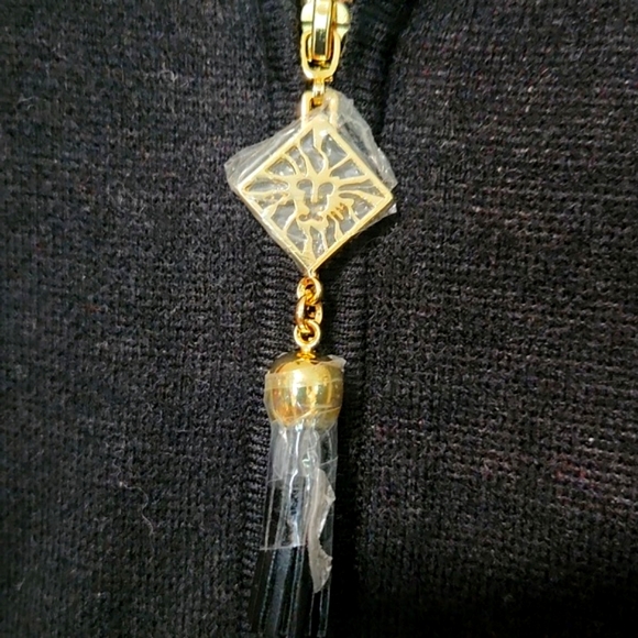 NWT Anne Klein Zip Front Poncho Sweater Size Medium - Picture 3 of 13